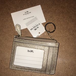 Coach metallic mini skinny